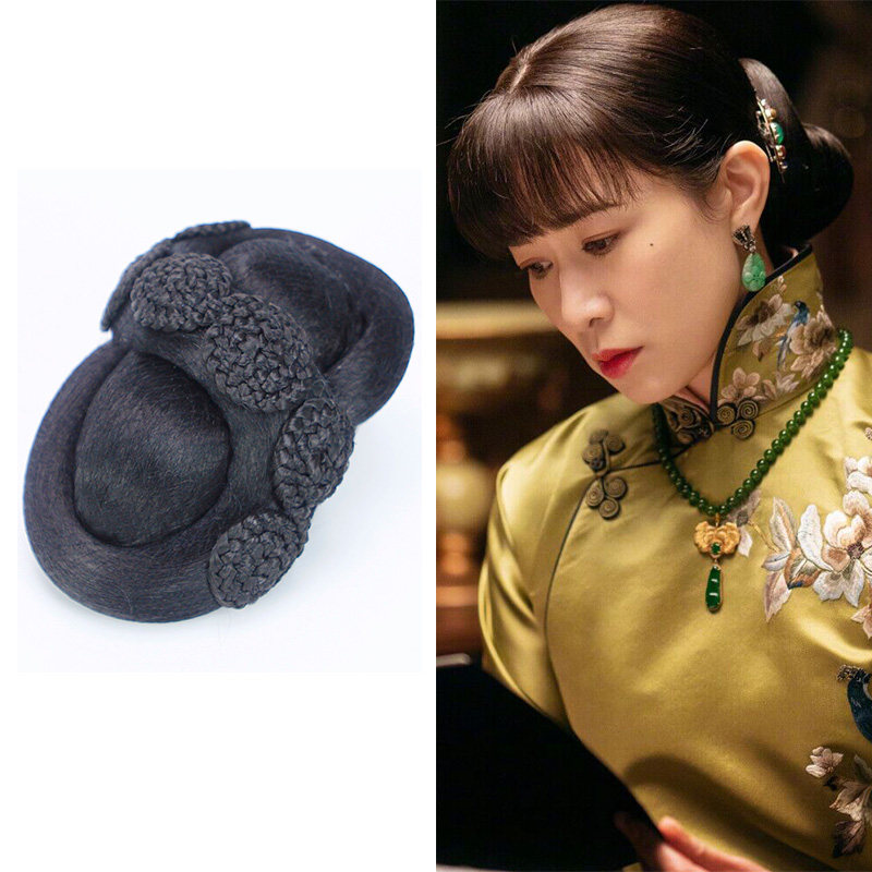 古装大宅门假发包民国秀和少奶奶造型发碗中式垫发髻发包a025