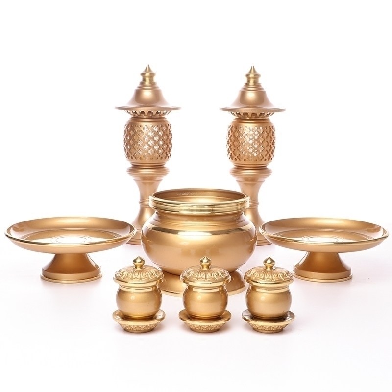 圆通佛具供佛用品大全佛前供具香炉家用室内摆件