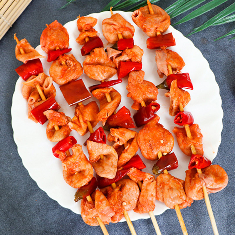 泡椒脆肚串商用20串红椒鸽肚调理腌制烧烤大串鹅肉