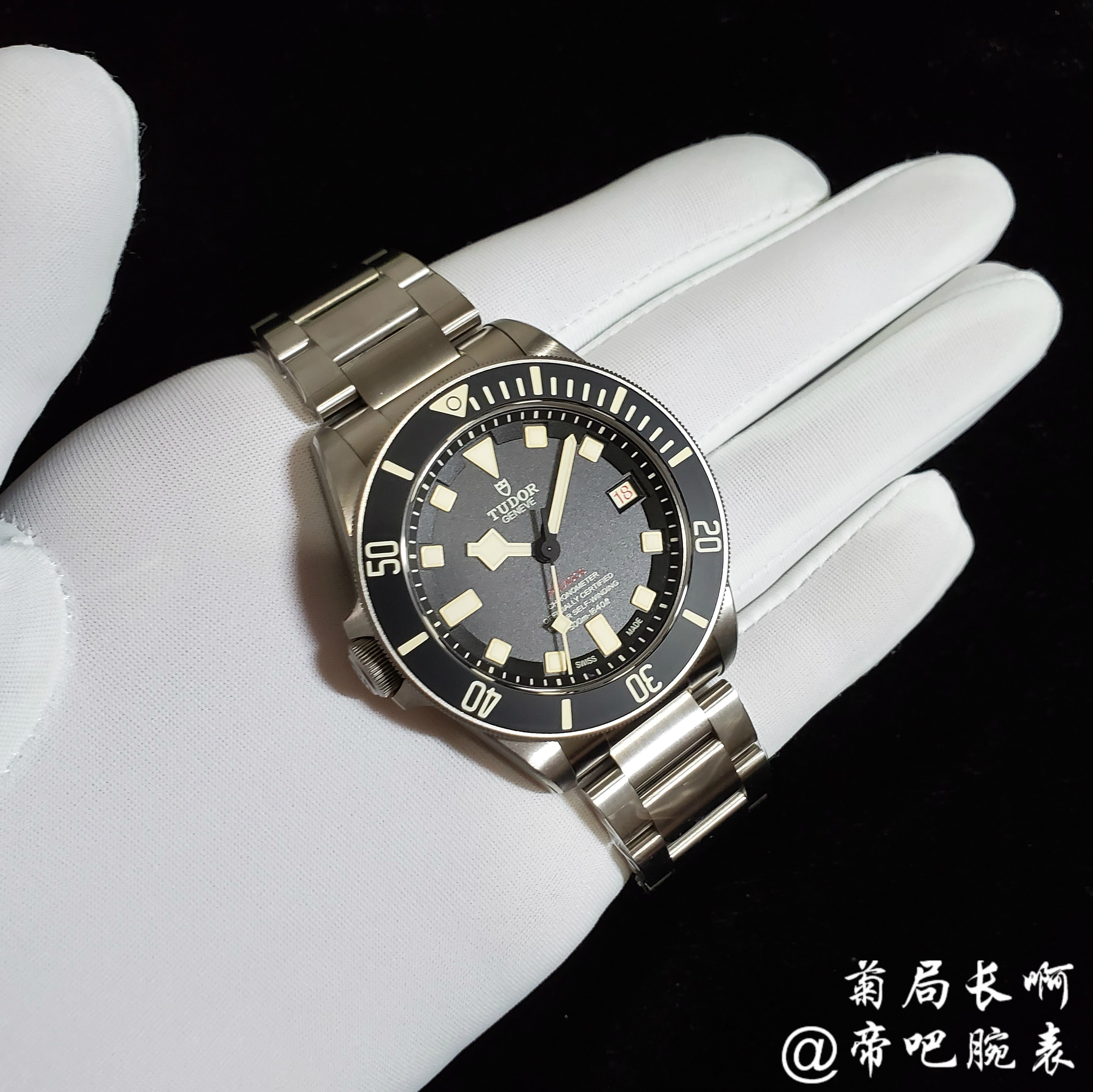 【菊局长】Tudor帝舵 领潜 左撇子 25610lhd  42mm机械表