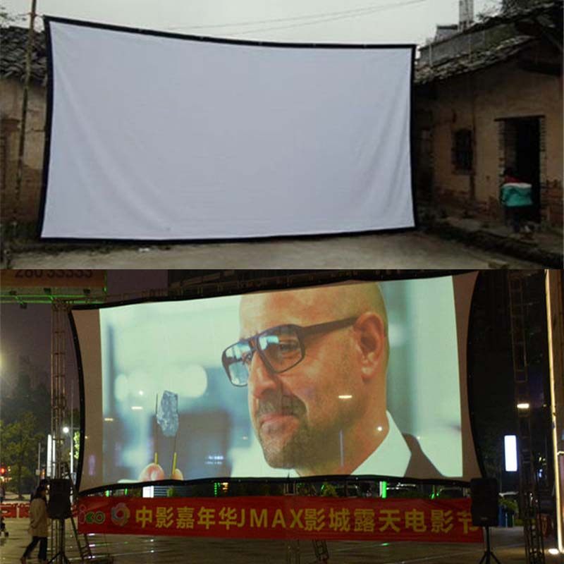 投影幕布电影布挂墙布户外户外投影幕影子皮影戏家用幕布
