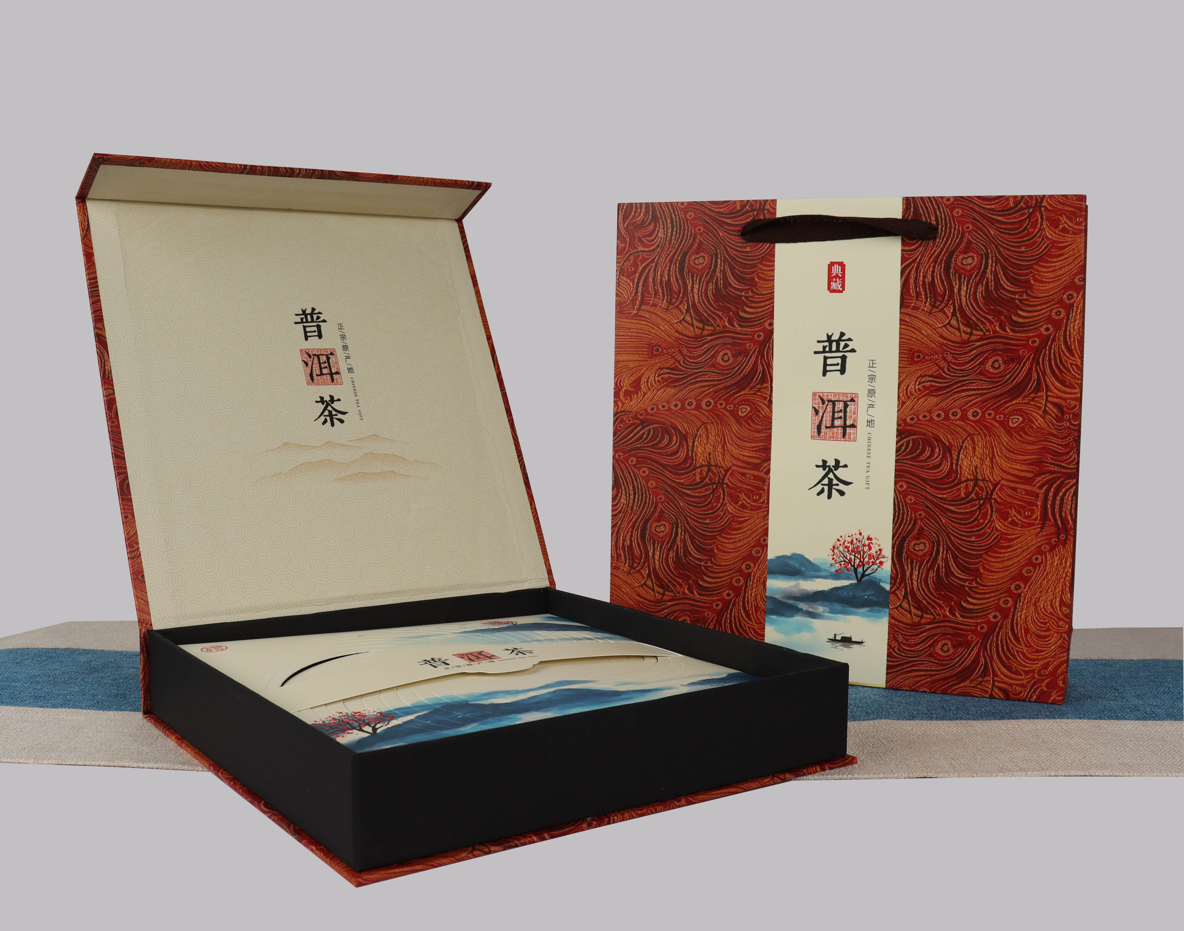 普洱茶茶饼礼盒高档通用福鼎白茶饼357g包装盒茶叶罐