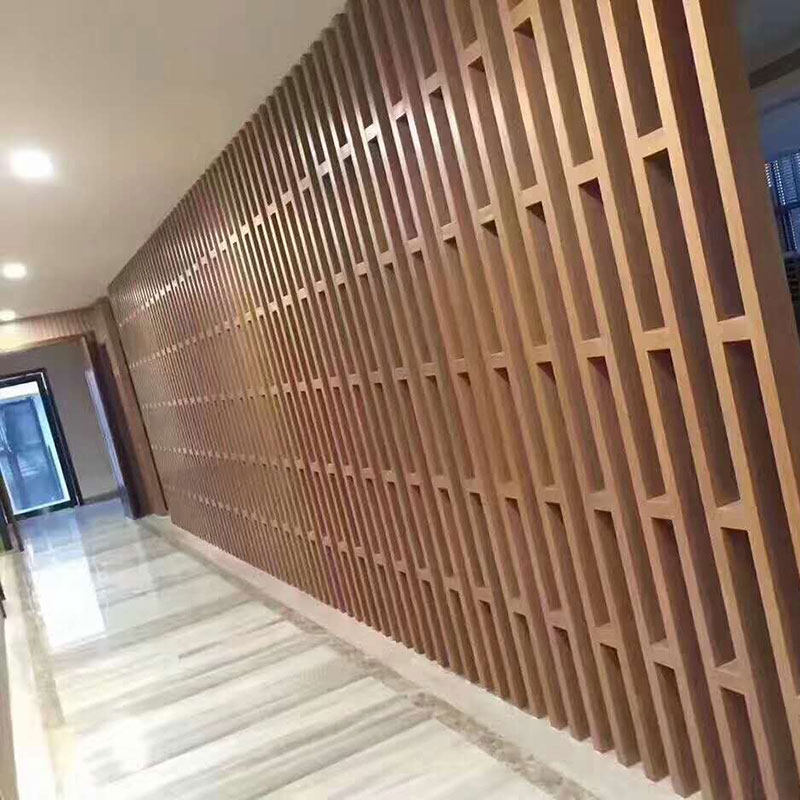 吊顶生态方通立柱玄关隔断方木矩管材材料办公室生态板