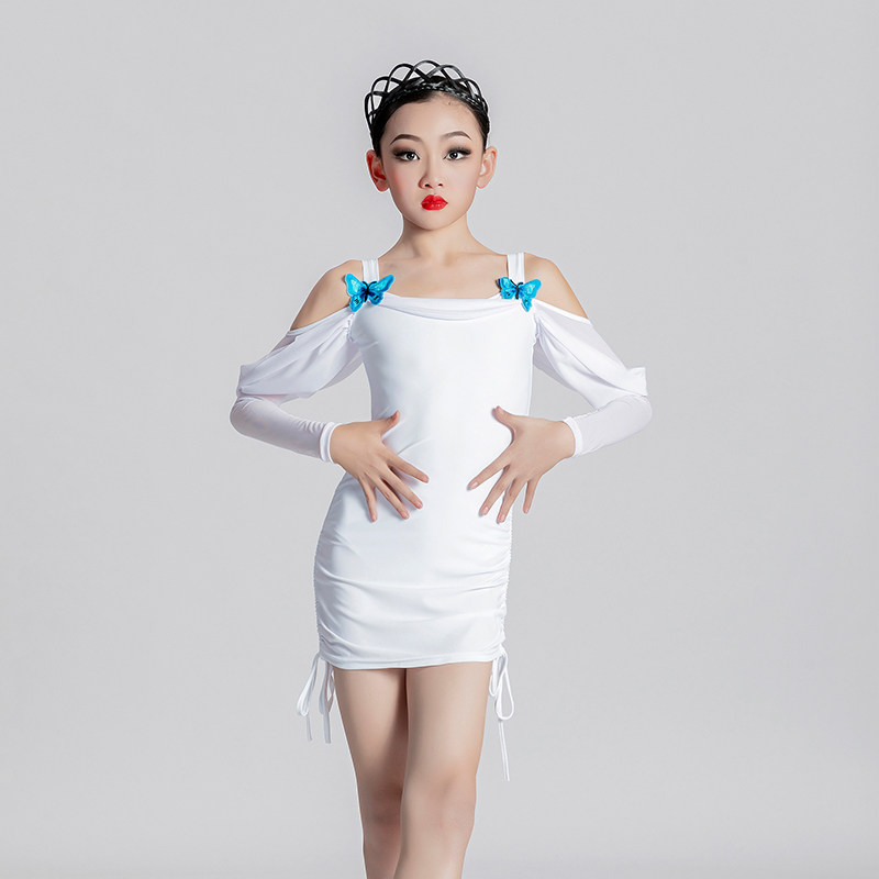 儿童拉丁舞服装2022新款夏季女童练功专业高档拉丁舞演出服