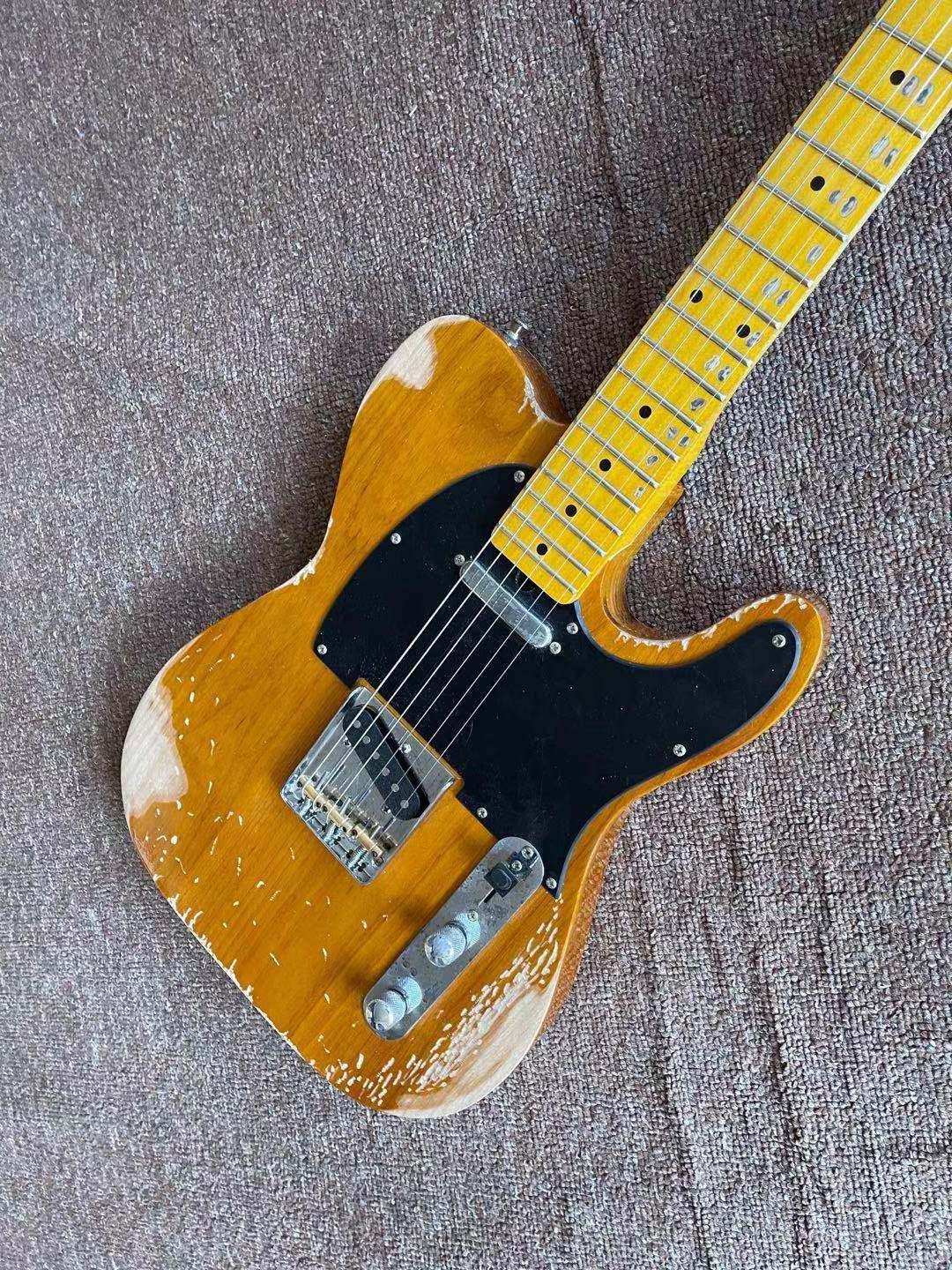 芬达tele吉他枫木指板手工做旧guitar可按要求吉他电吉他