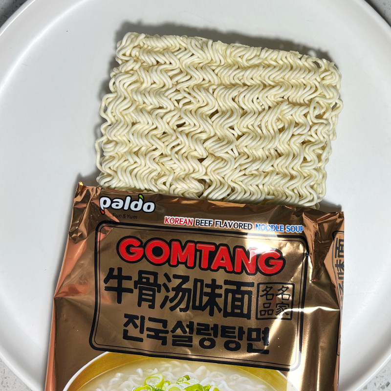 方便面韩国进口八道骨头味方102gx5袋骨汤拉面拉面冲泡方便面