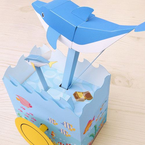 模型3d儿童手工折纸diy拼装立体纸质海洋手工折纸