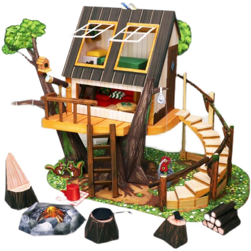 手工折纸diy拼装益智3d纸质模型玩具卡通手工折纸