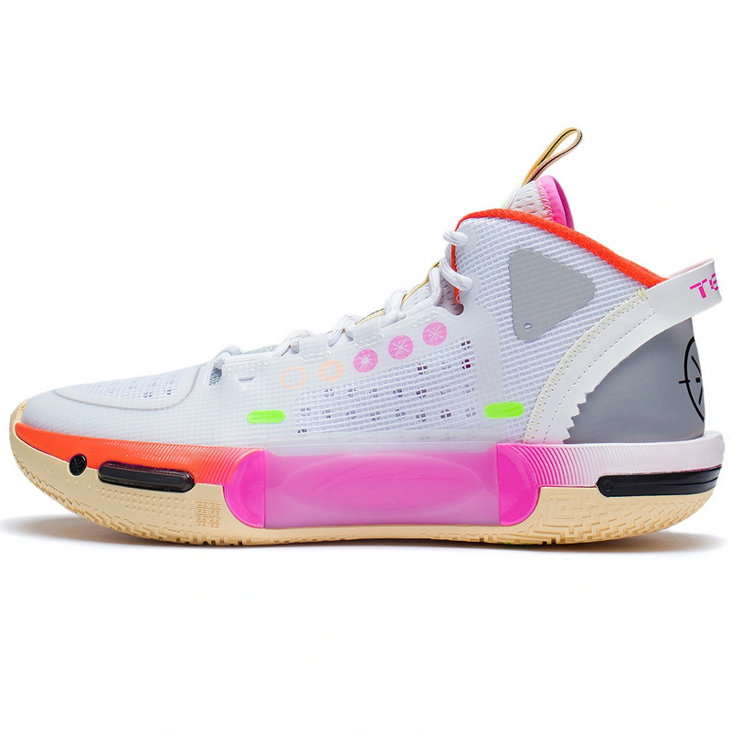 李宁场地篮球场篮球轻量回弹幻影高回弹反光男子篮球鞋