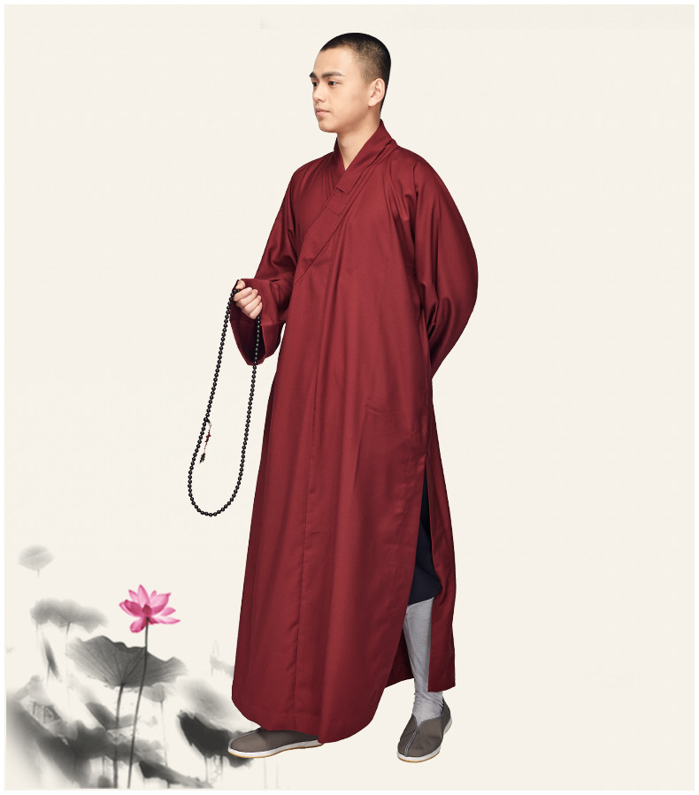 尚远僧人长衫僧袍和尚大褂僧衣僧服全棉长褂民族服装