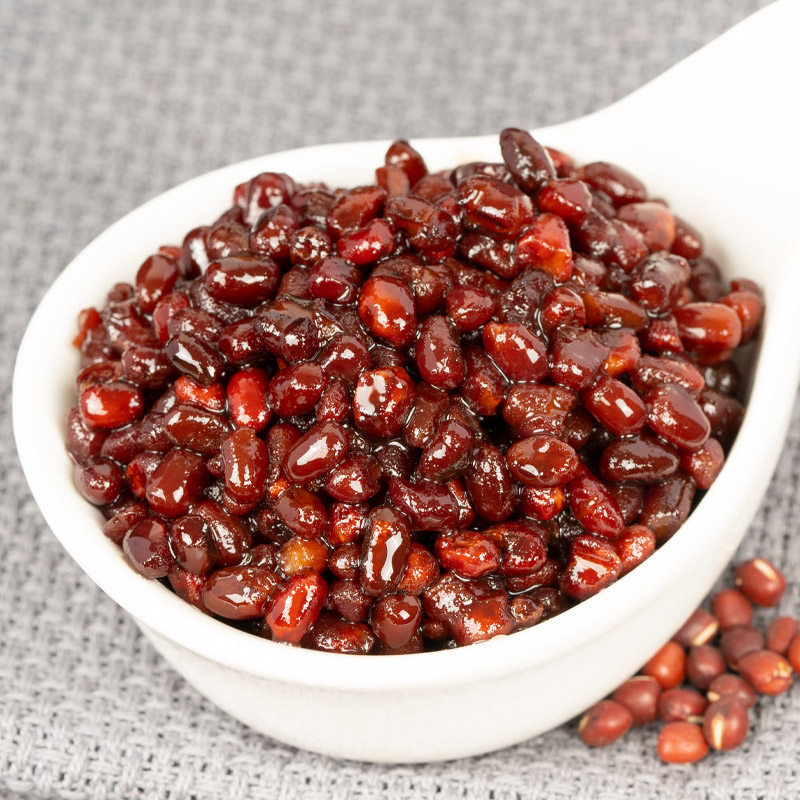 红豆冰粉原料蜜红纳豆糖蜜豆糍粑冰配料枣类制品