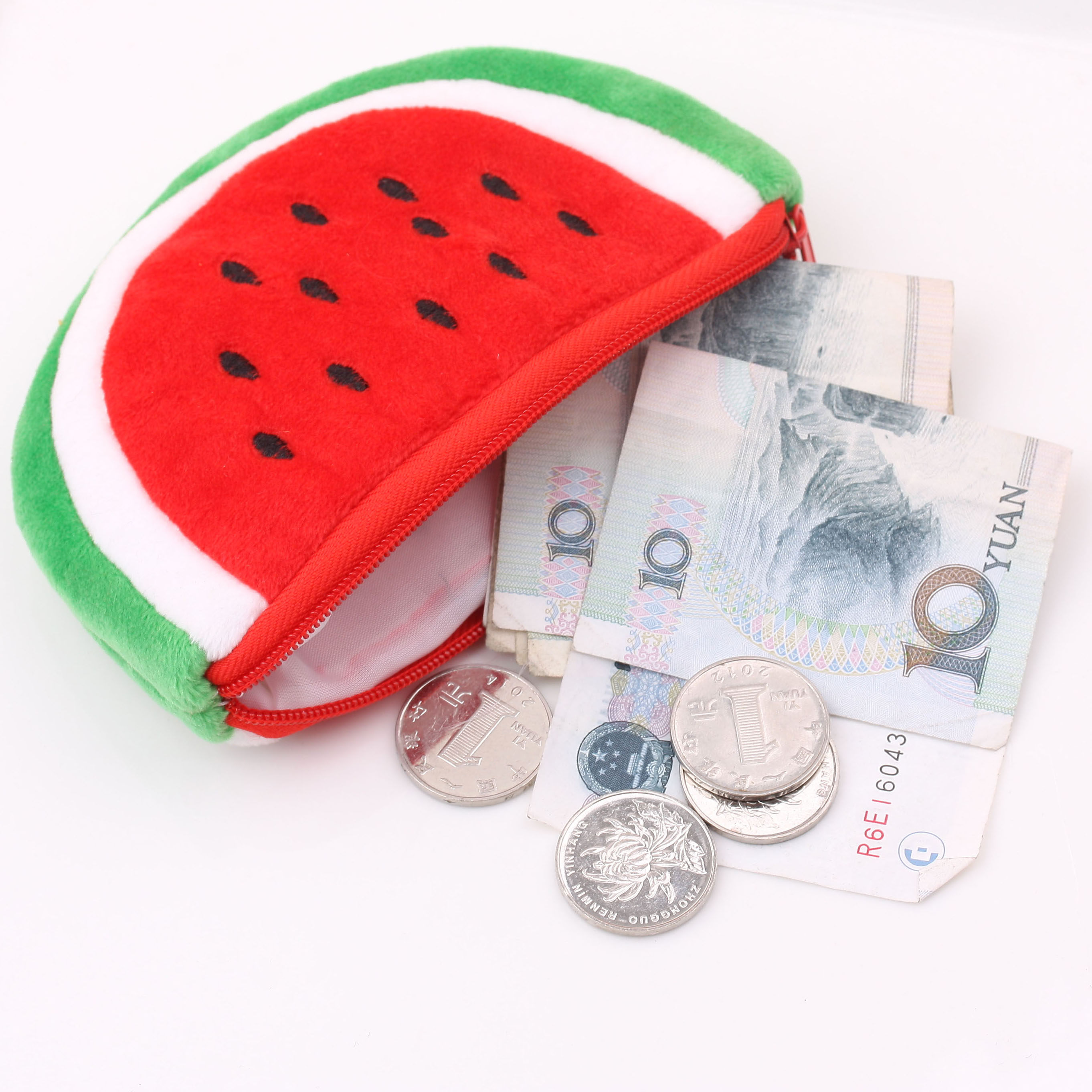 可爱大西瓜psp包笔袋手机小西瓜零钱钱包零钱包