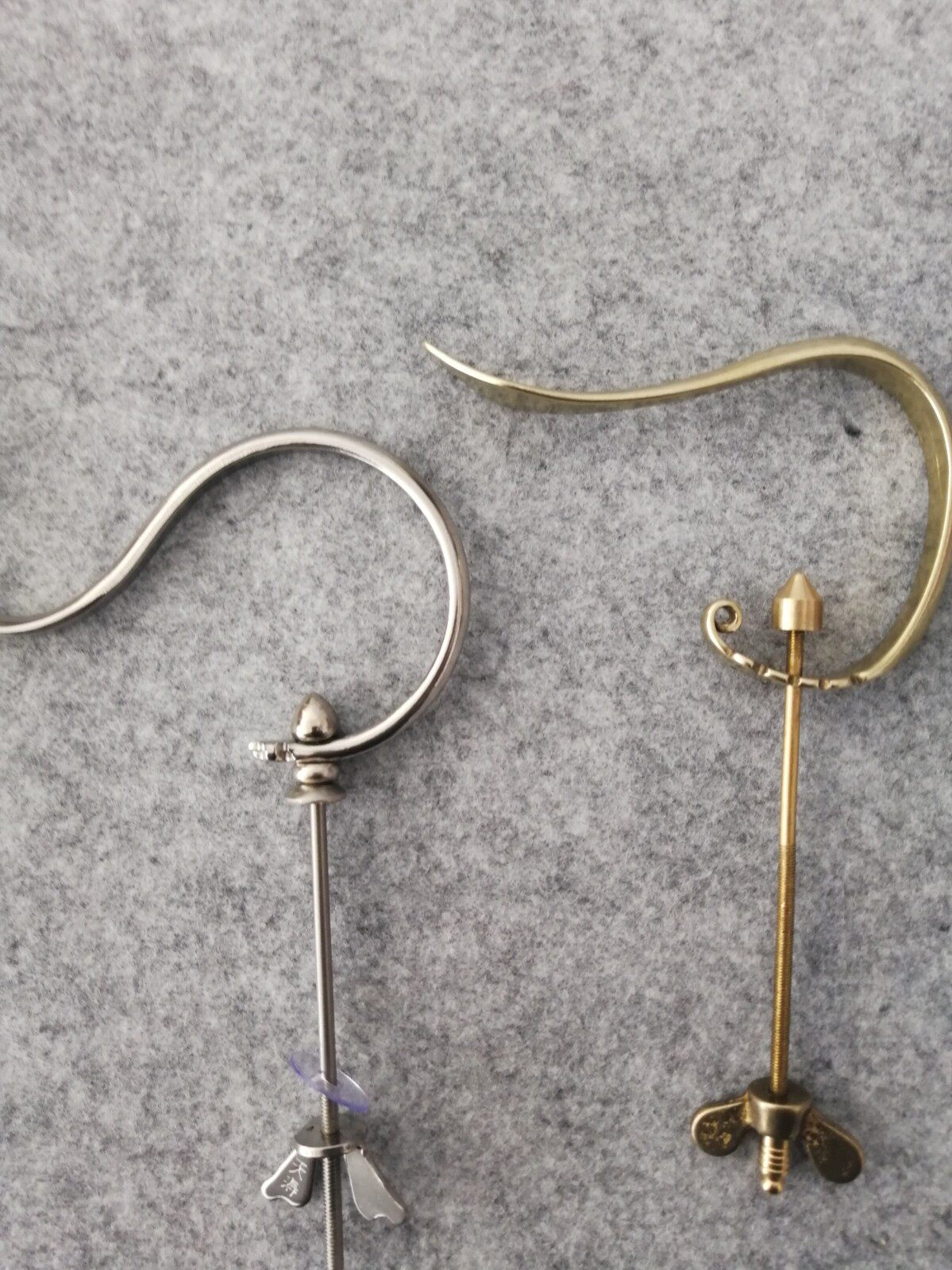 鸟笼配件笼钩纯黄铜川大小小号纯铜挂钩钩子鸟笼