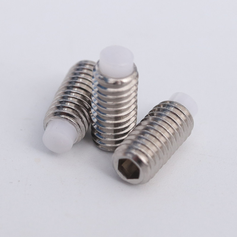 螺丝不锈钢胶头波珠pom尼龙柱塞塑料机米止动螺钉