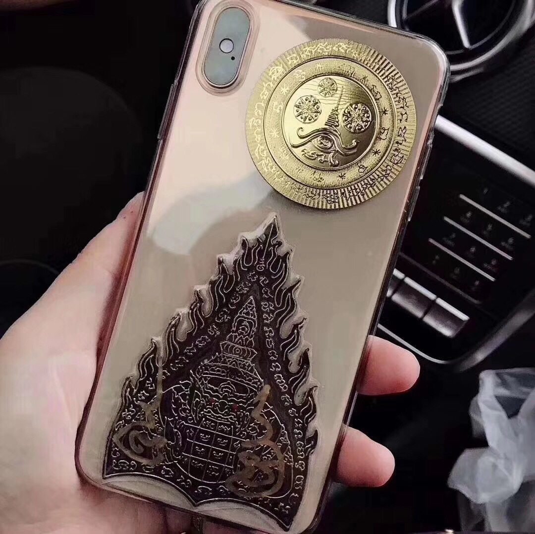 泰国原庙佛牌阿赞火焰拉胡符片太岁小人是非佛教工艺品