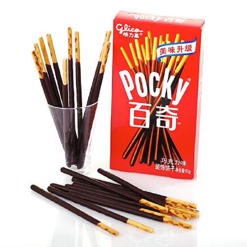 格力力高pocky百奇装饰饼干经典多口口味55克夹心饼干