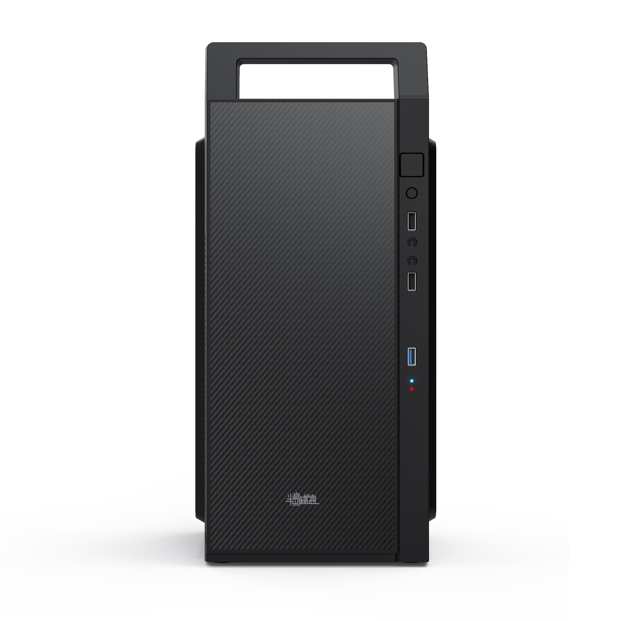 半岛铁盒商务办公电脑机箱台式机mini手提主机外壳静音防尘m-atx