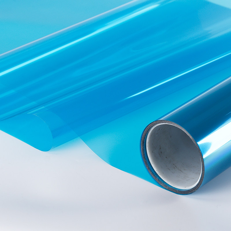 彩色玻璃纸阳台窗户防晒隔热幕墙贴膜装饰贴纸瓷砖