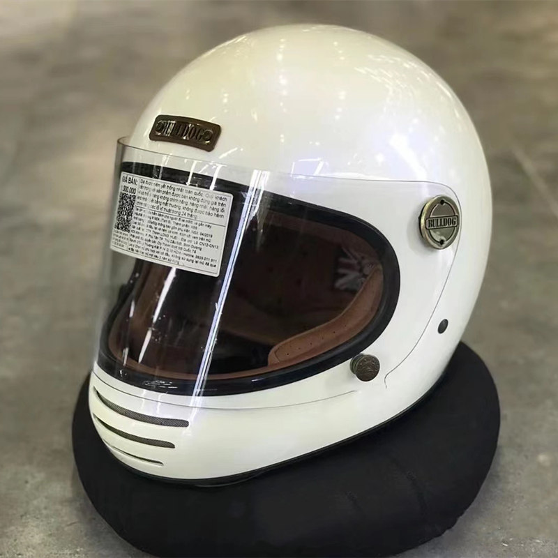 越南bulldog斗牛犬复古头盔拿铁姜戈踏板男女骑士摩托车头盔