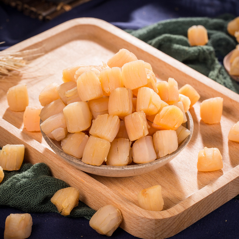 藩篱瑶柱干贝250g宝宝淡干元贝扇贝柱丁海鲜干贝