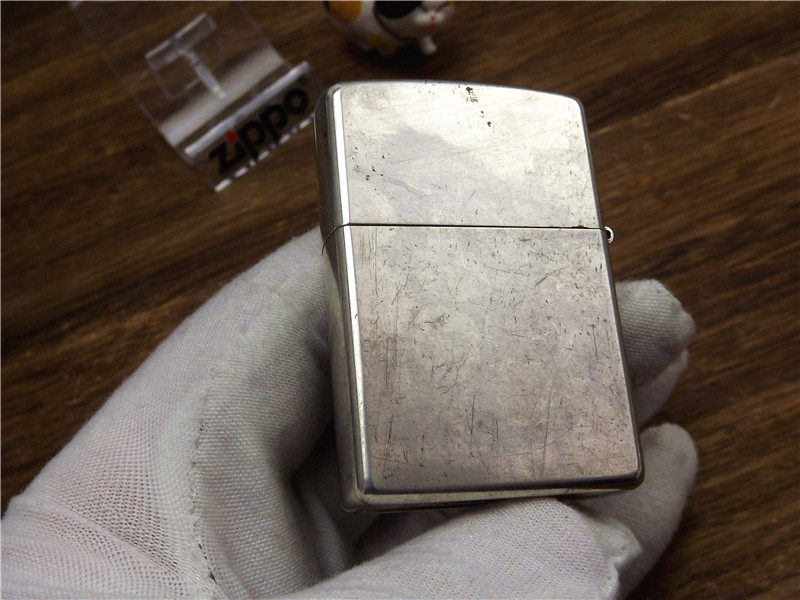 07年二手镀银拼图zippo打火机正品美国原装进口煤油zippo
