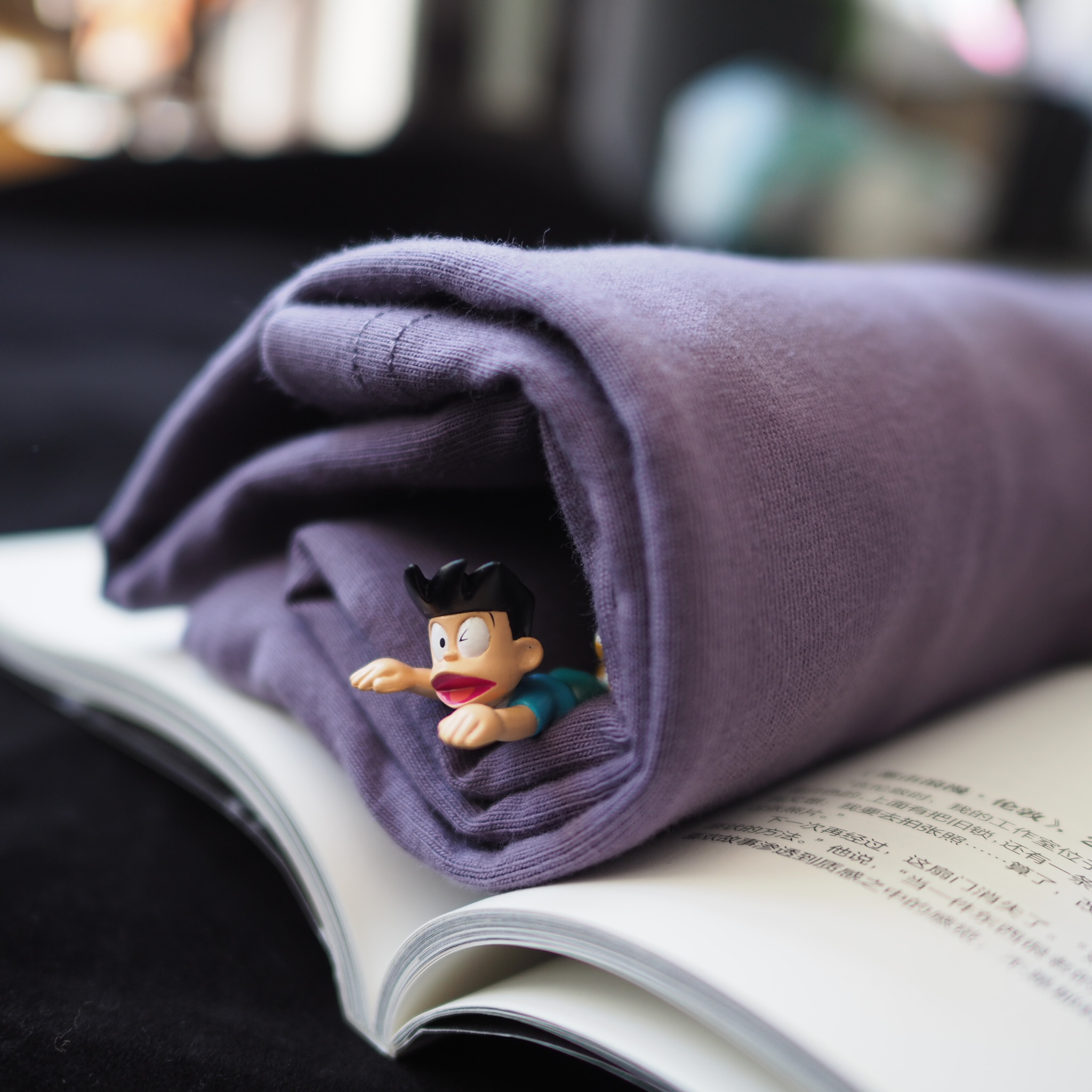 过载商店葡萄紫奶油紫色低饱和度纯棉轻微磨毛圆领短袖T男女同款