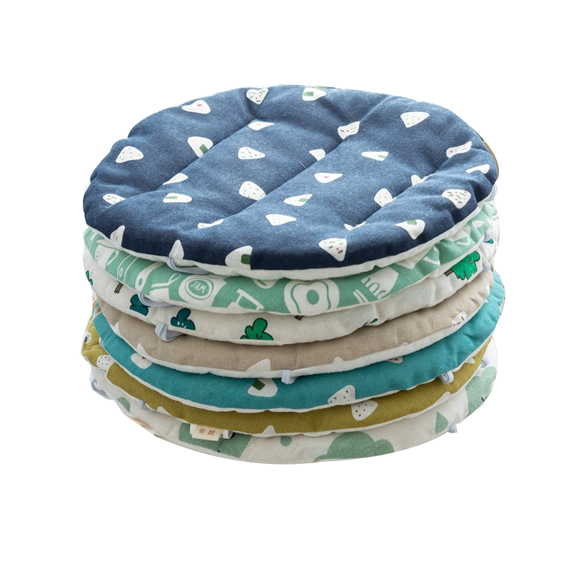 北欧卡通网红ins宝宝儿童坐垫圆形圆凳吧凳椅垫