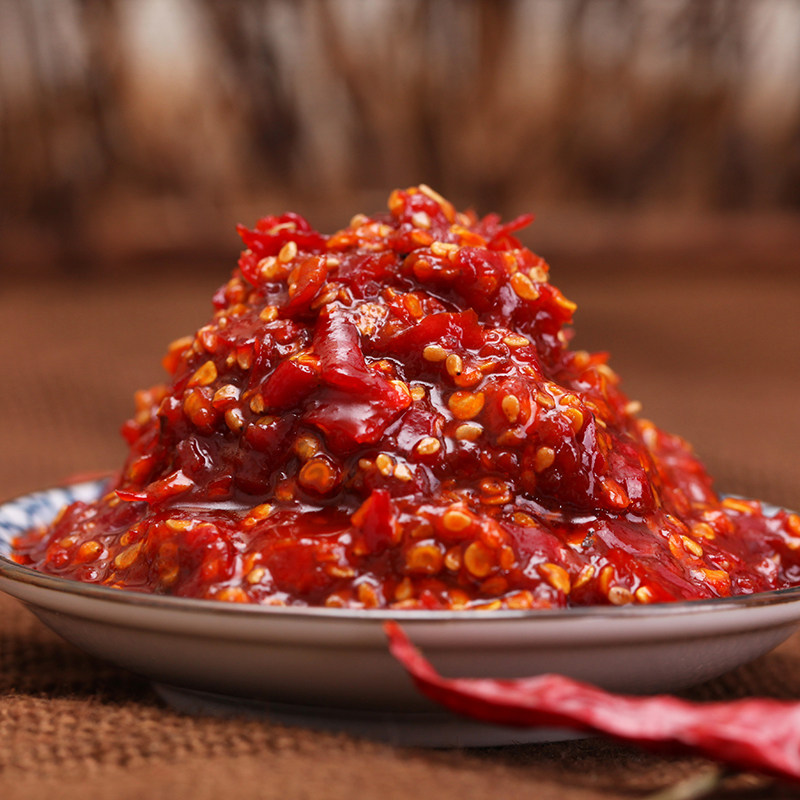 山东特产辣椒酱特辣246g自制农家香辣辣酱下饭酱类调料