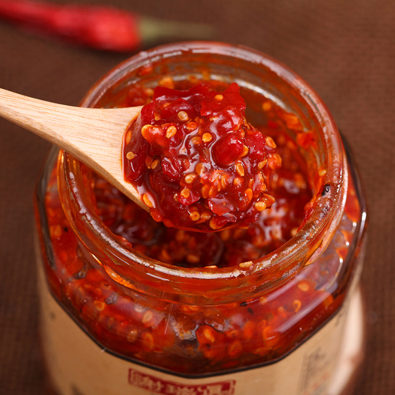 山东特产辣椒酱特辣246g自制农家香辣辣酱下饭酱类调料