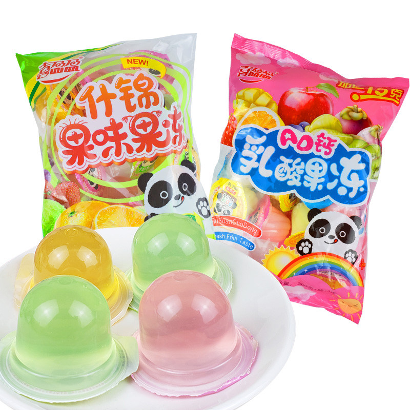 果冻喜盈盈什锦果味ad乳酸布丁儿童礼物大礼包果冻