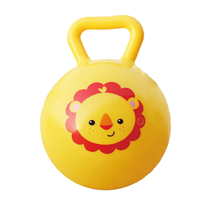 费雪球甩软质pvc动物迷你可爱甩球手柄4寸球类玩具