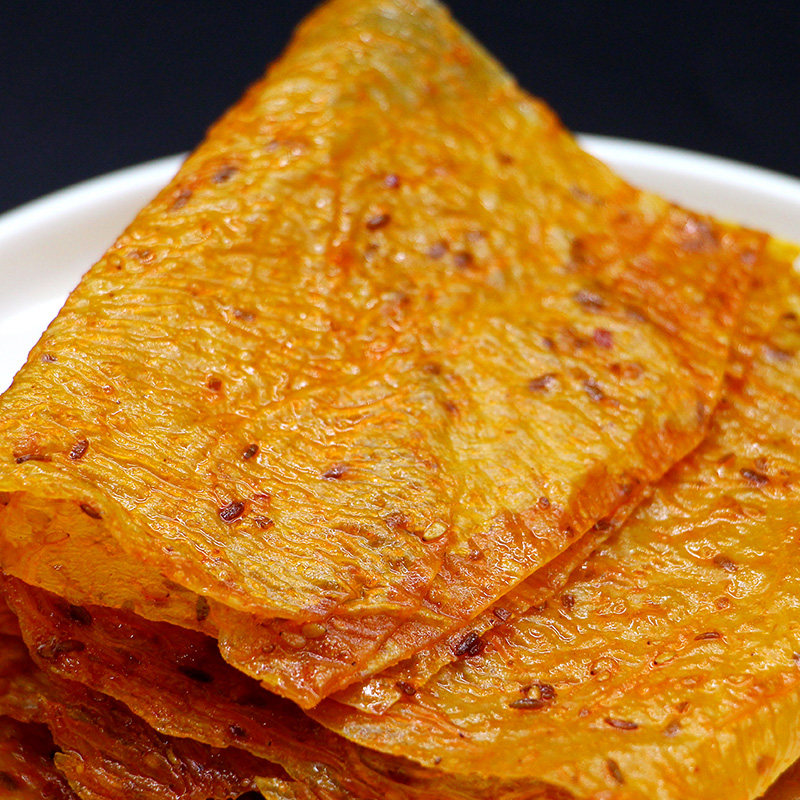 老式大辣片8090记忆小五翔宇辣条香辣豆皮童年豆腐干