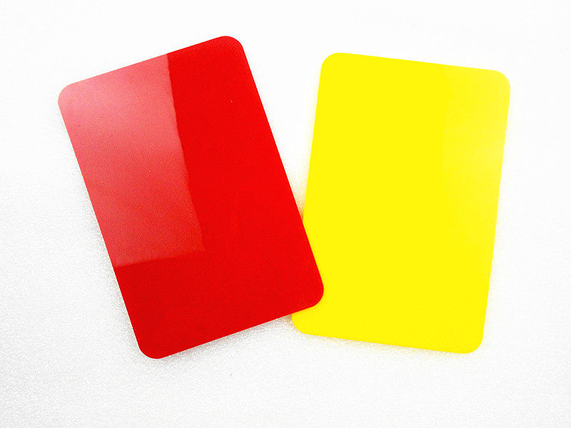 mikasa米卡萨vk排球足球比赛红黄牌裁判用品台湾正品红黄牌