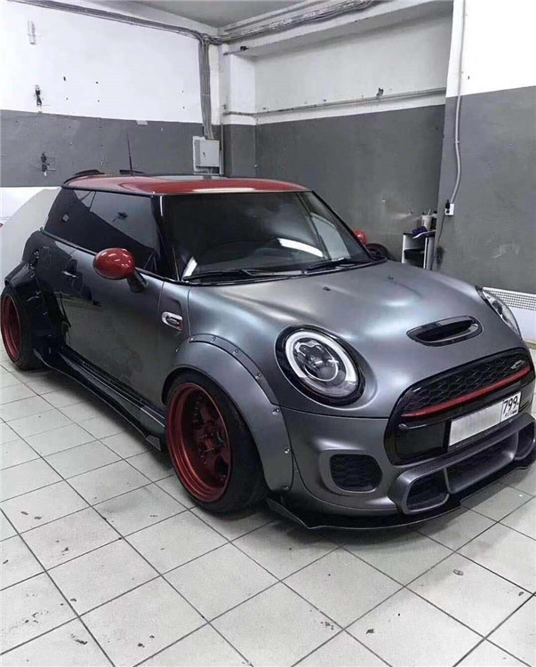 改色上海宝马mini车顶车改minicooper拉丝金属膜改色膜