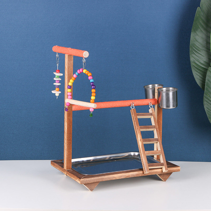 鹦鹉实木鸟架子站虎皮玄凤小太阳八哥鸟站架鸟笼笼子