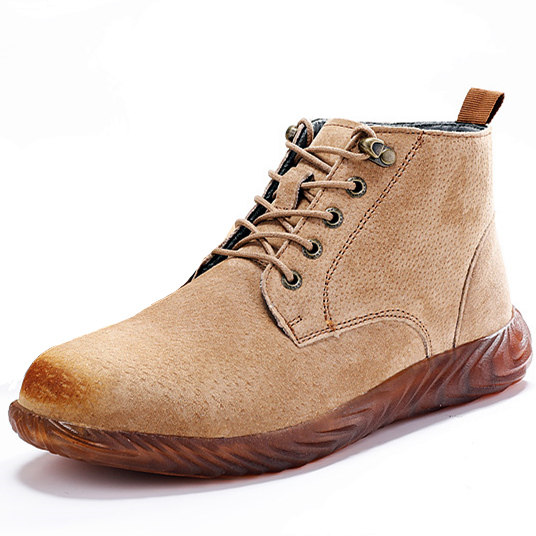 轻便高帮电焊无钢头劳保鞋男铁板不防四季工作防护鞋