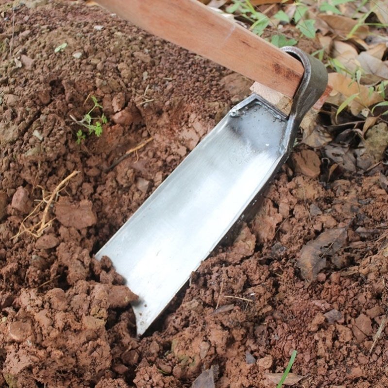 户外全钢两用锄头除草种菜开荒农用老式挖土耙子松土神器园艺工具