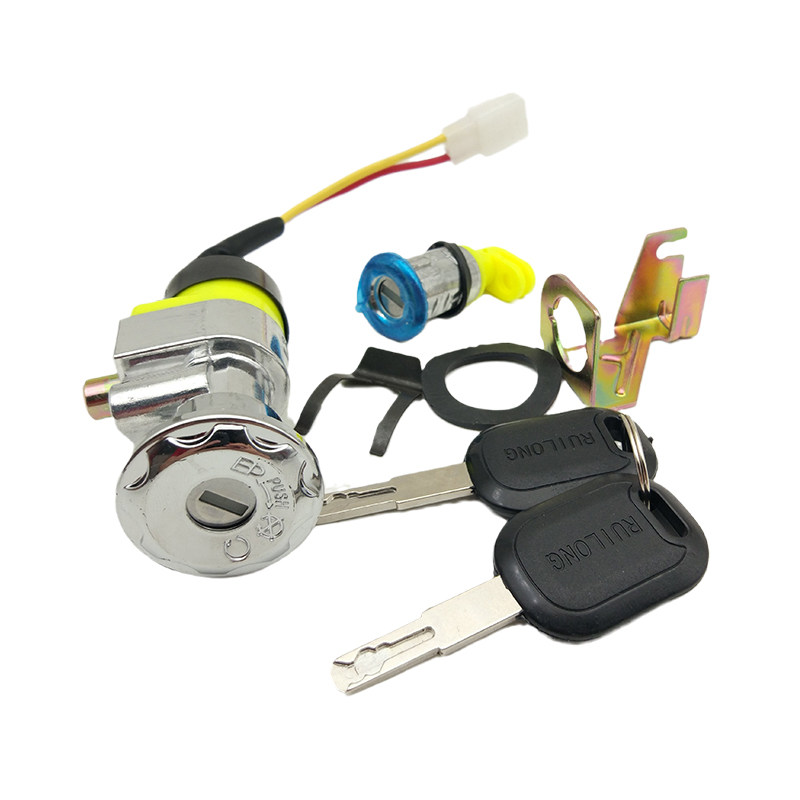 适配深远007009电动车锁头小包车座桶锁电池外卖电动车开关