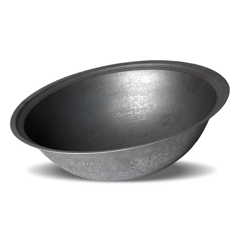 传统老式铁锅炒锅无涂层生铁锅农家用大铁锅地锅燃气手工铁锅铸铁-乐