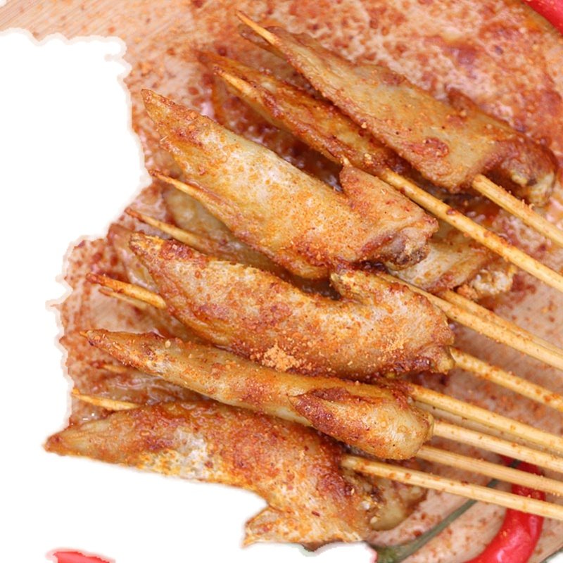 鸡翅新鲜尖小串烧烤串串奥尔良腌制100串冷冻炸串生鸡翅