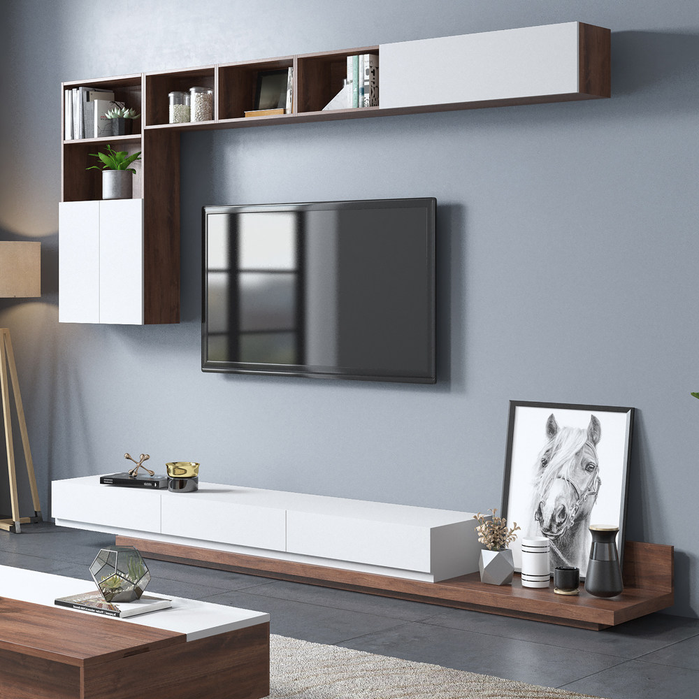 电视柜组合壁柜北欧现代简约客厅茶几电视电视机机柜电视柜