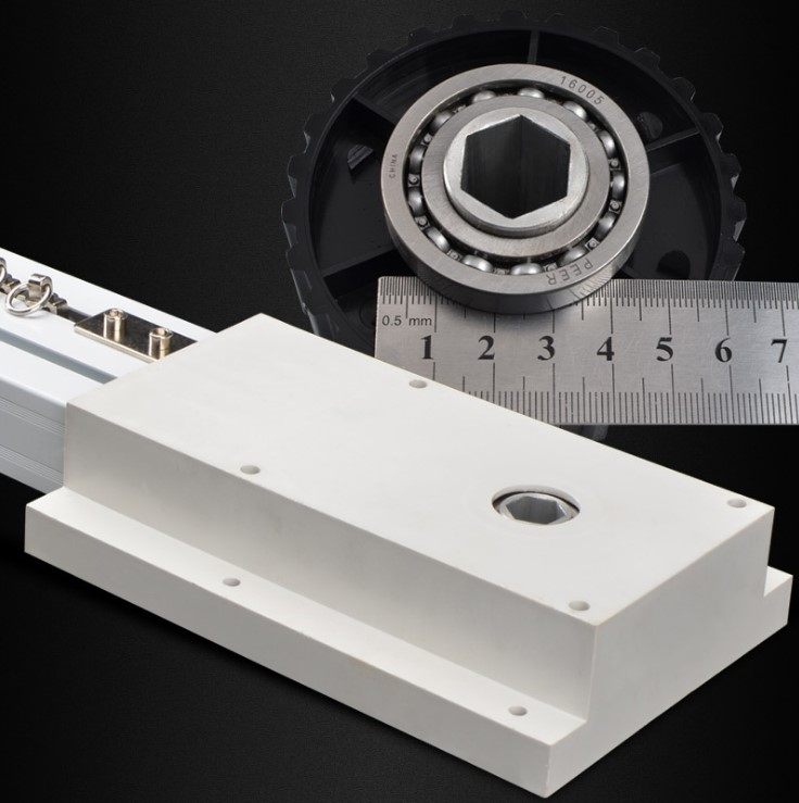 重型电动拉幕机舞台幕布滑轨轨道滑道铝合金电机窗帘轨道