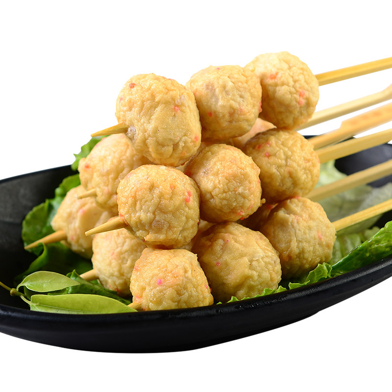 百洋鱼籽10串火锅豆捞关东麻辣烫串串香冒菜食鱼丸