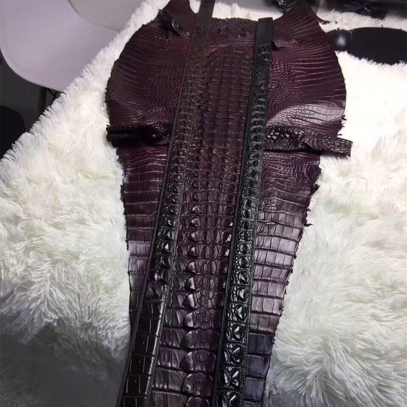 正品泰国正宗鳄鱼皮皮带自动扣商务百搭鳄鱼皮腰带---->去商城购买
