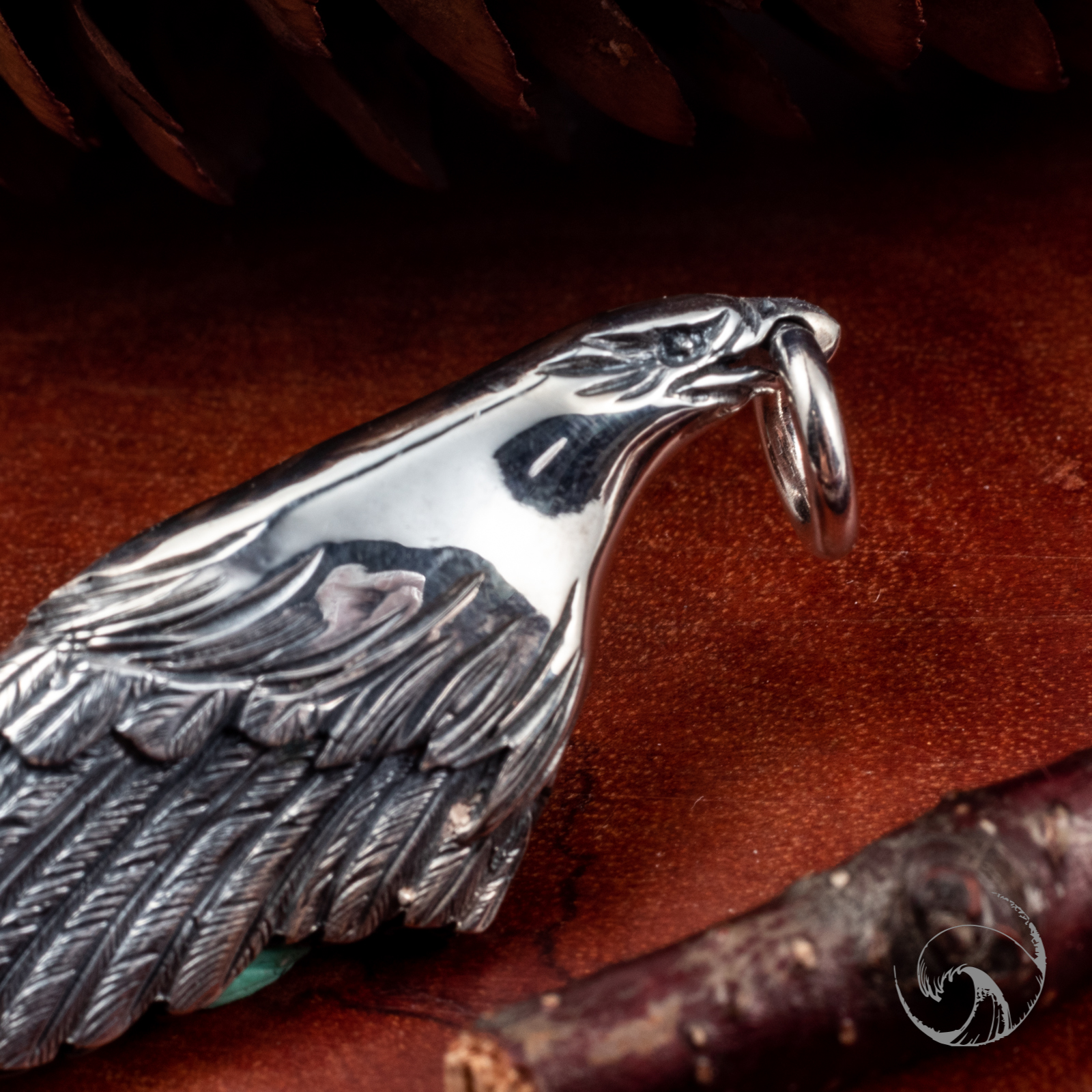 国现horizonblue鹰目鹰面鹰脸项链吊坠全新hb项坠