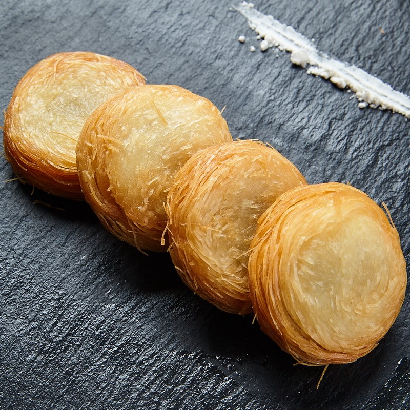 手工金丝千丝千层盘丝方便早餐豆沙10个300克传统中式糕点