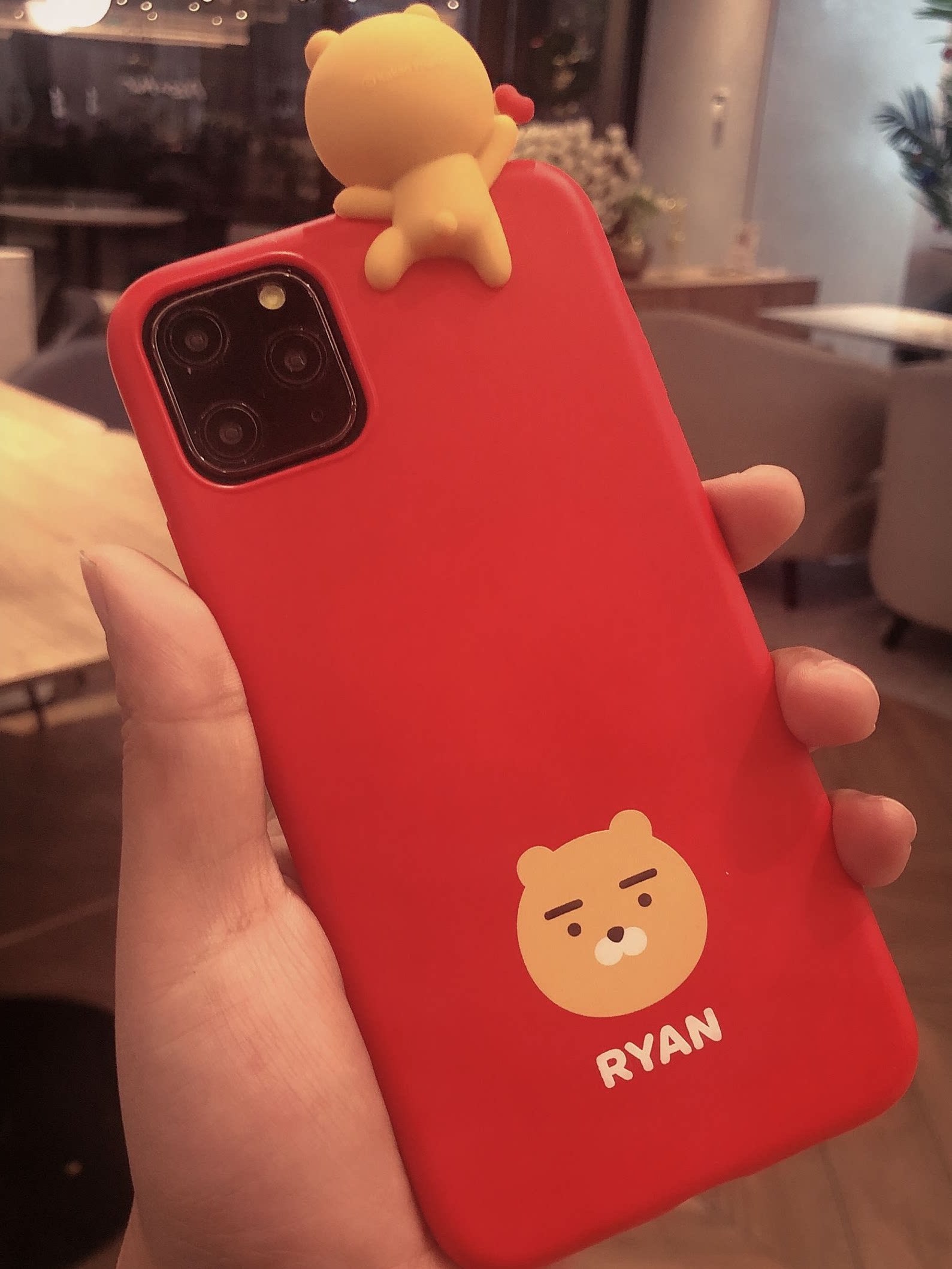 kakaofriends屁桃iphone12趴趴11手机壳立体苹果12pro手机保护套