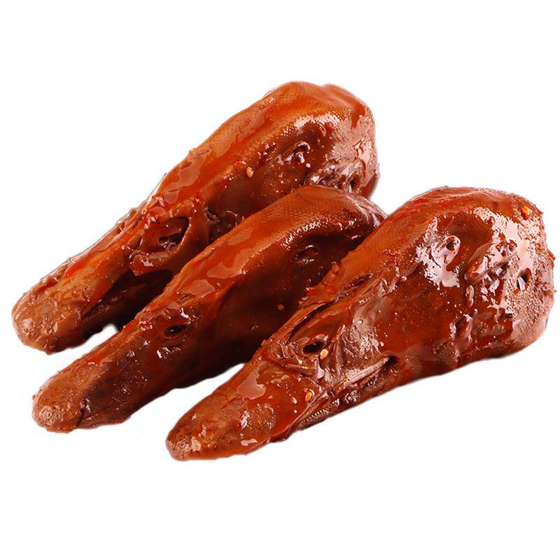 馋嘴丫丫川味卤鸭头香辣麻辣五香卤味鸭肉小吃鸭肉零食