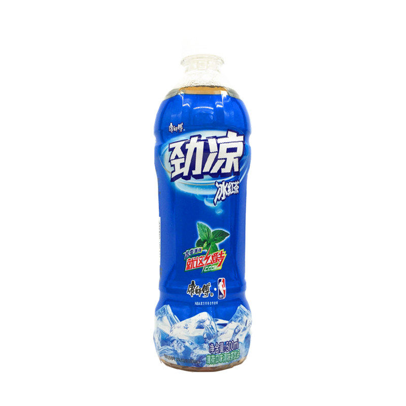康师傅劲凉冰红茶冰爽薄荷500ml*15瓶整箱 康师傅饮料果汁茶包邮