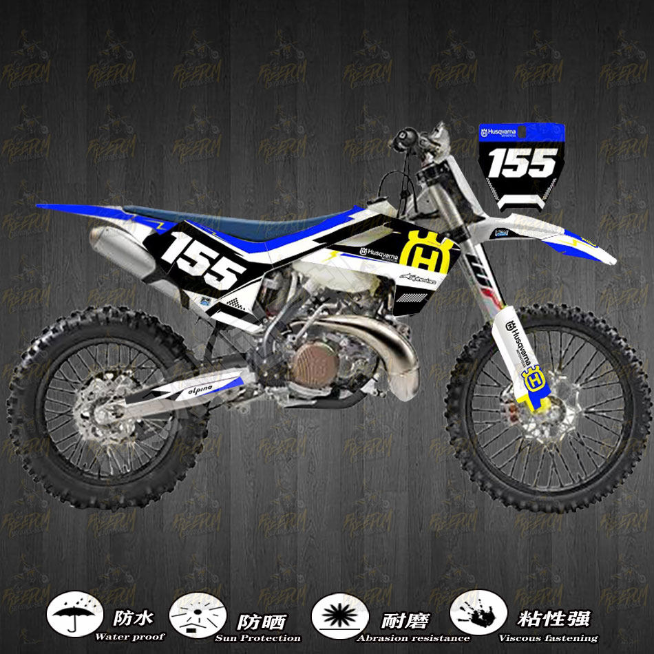胡思瓦纳恒建克维斯k18越野摩托车贴花贴画贴纸贴纸